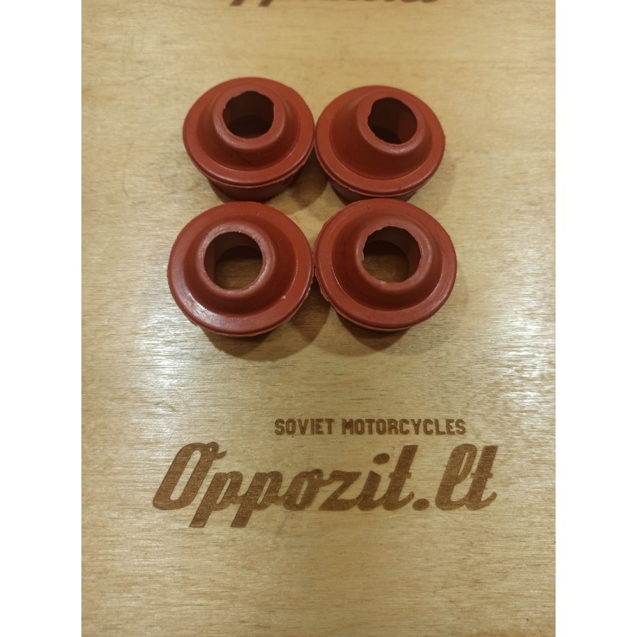 Ural variklio gumos tarp bloko ir vožtuvų vamzdelių, raudonos. 4vnt.